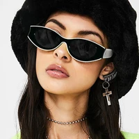 jifanpaul 2021 vintage fashion eye sunglasses glitter oval sunglasses new european and american fashion women sunglasses uv400