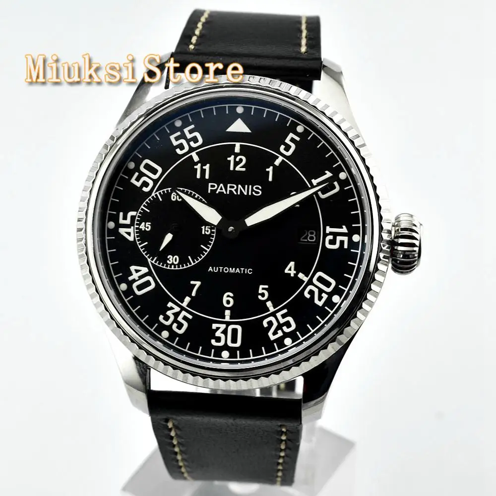 Мужские механические часы с автоматическим механизмом и датой длина 45 мм |