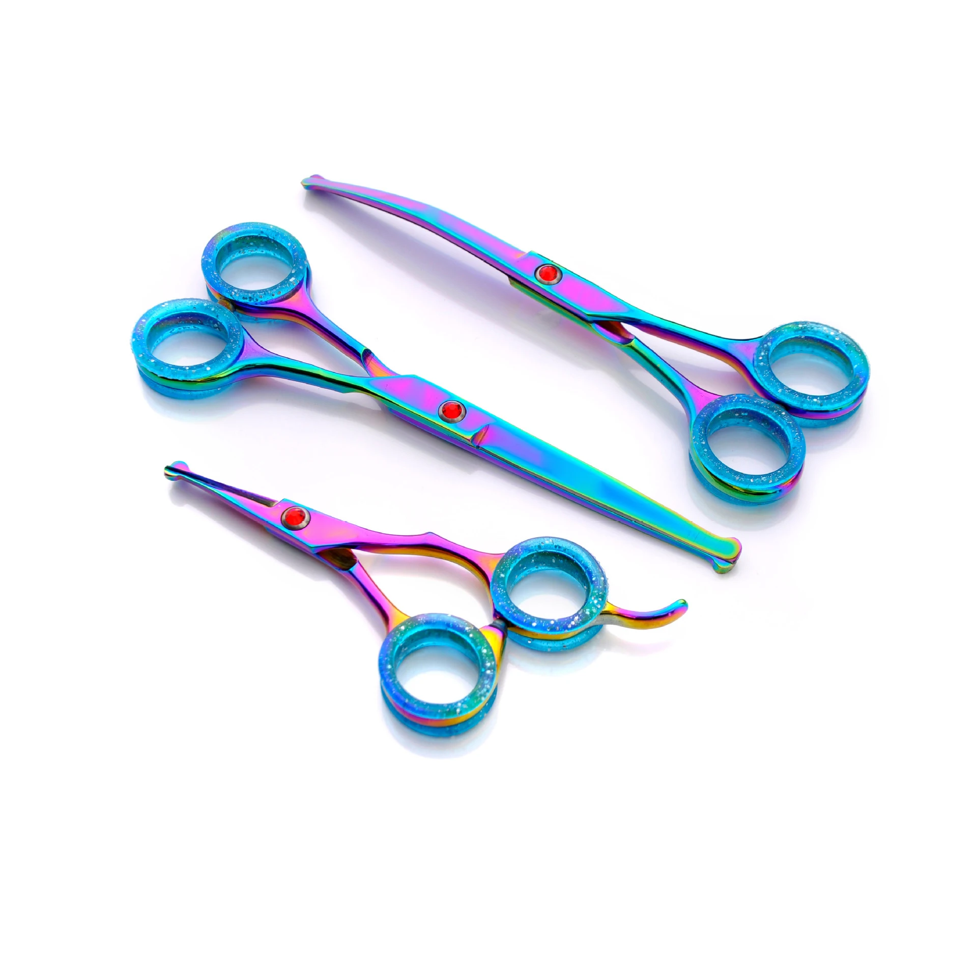 

4.5 6.5 inch Professional Stainless Steel Pet Grooming Scissors Beautiful Cutting and Thinning Hair Scissors Pet Shears