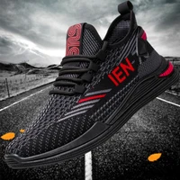 mens shoes 2021 summer new fashion casual sports shoes breathable running shoes soft sole comfortable mens mesh cloth shoes 19