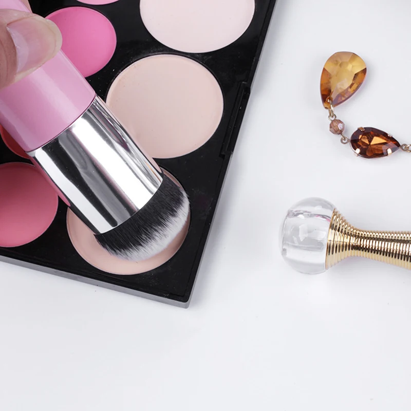 5 цветов пухлый Пирс Кисть для макияжа большая круглая головка основа мягкая