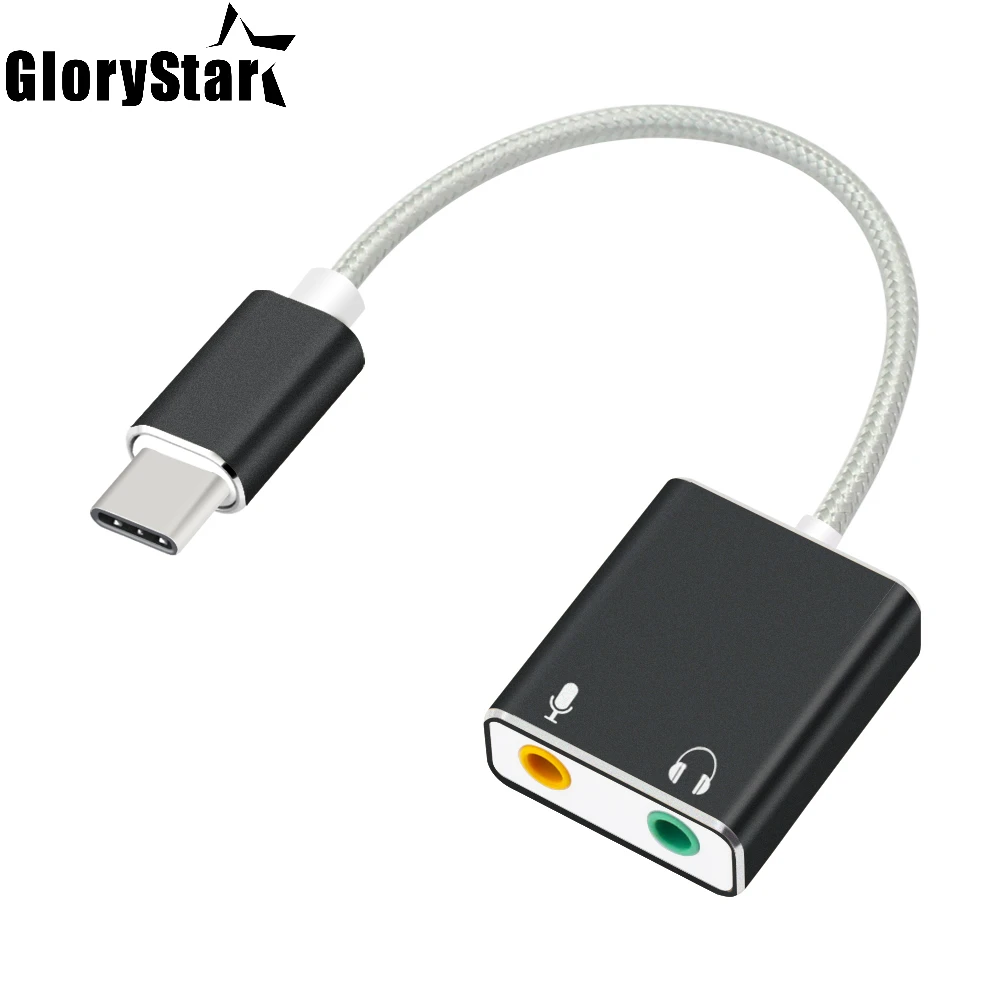 7 1 внешняя звуковая карта Usb типа C для Macbook Pro Air USB 3 5 мм аудио разъем наушников