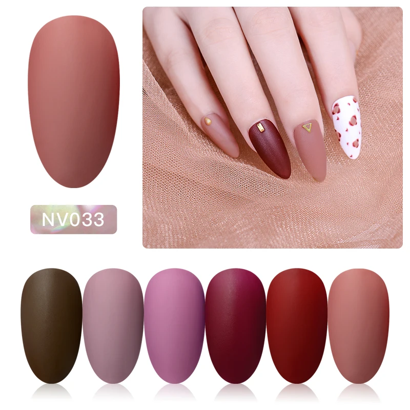 5 мл матовый УФ гель для ногтей 6 цветов чистый цвет нужен Матовый верхний слой