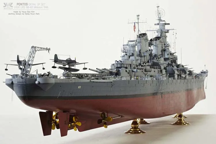 Модель Trumpeter 1/200 03705 USS Миссури BB-63 | Игрушки и хобби