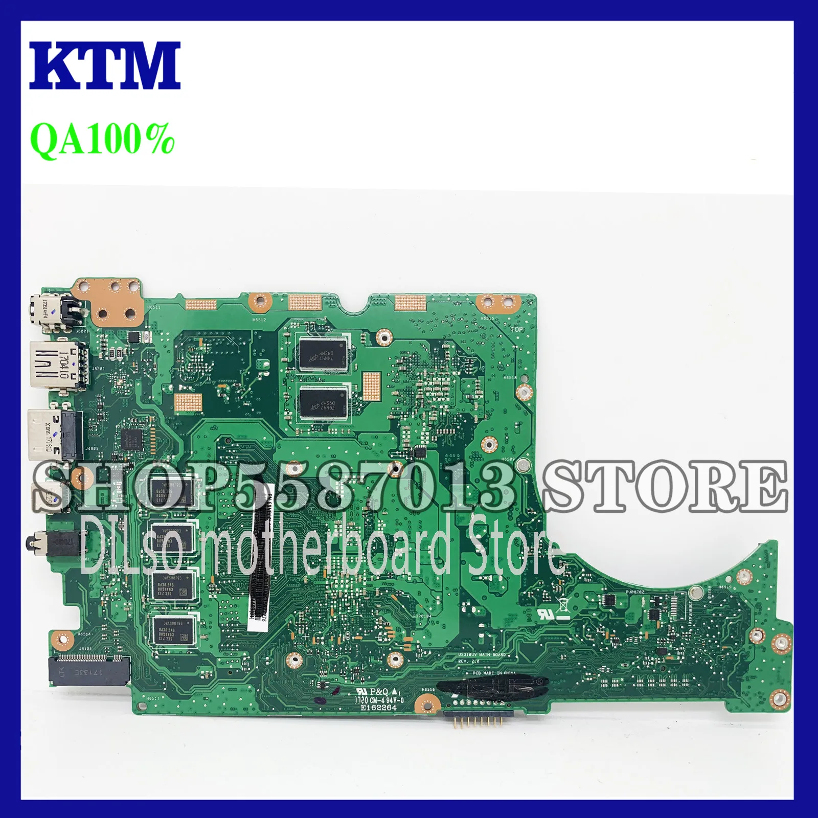 

KEFU UX310UV Laptop Motherboard For ASUS UX310UQK UX310UQ UX410UQ UX410UQK original Mainboard 4GB-RAM I5-7200U GT940MX-2GB