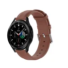 Ремешок из искусственной кожи для Samsung Galaxy Watch 4 Classic 46 мм 42 мм 44 мм 40 мм, сменный Браслет для часов, аксессуары