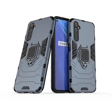 For Cover Realme 6 Case For OPPO Realme 6 Case Hard PC Ring Holder Stand Magnetic Armor Cover For Realme 5 C3 6 Pro XT X2 Fundas