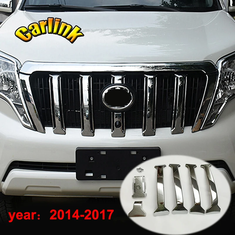 

Решетка радиатора для Toyota Prado FJ150 FJ 150 2014-2017 хромированная решетка из АБС-пластика, 7 шт.