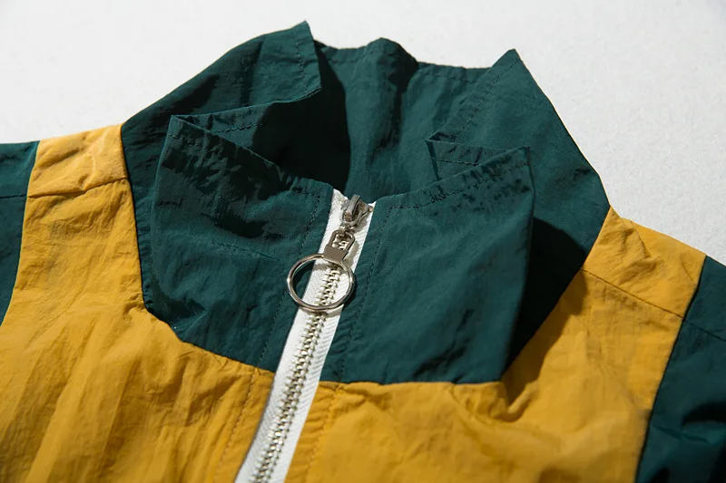 

Men's original trend of color trend hip hop loose windbreaker jacket spring Autumn versatile casual blazer jacket Vintage