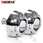 Линзы для фар 2,5 дюйма Биксеноновые HID линзы проектора с серебряной маской модификация линз фар H4 H7 Автомобильная фара в сборе