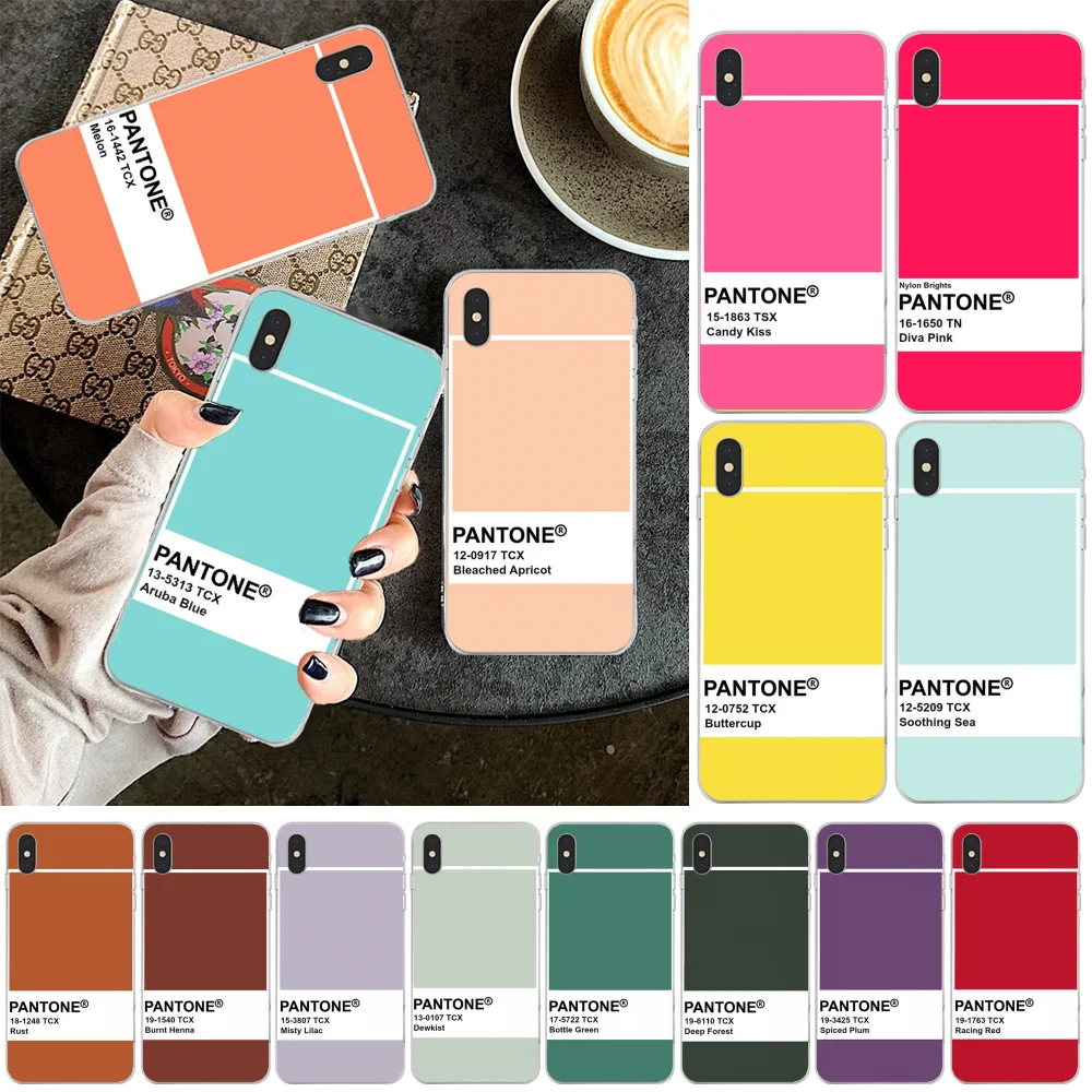 OFFeier схема калибровки Pantone конфеты цвет чехол для телефона iPhone 11 pro XS MAX 8 7 6 6S Plus X 5 5S