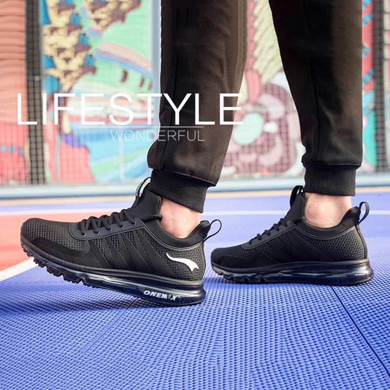 ONEMIX New Air Cushion Running Shoes Men's Lightweight Outdoor Comfortable Walking Sports Shoes Waterproof Women Boots Sneakers