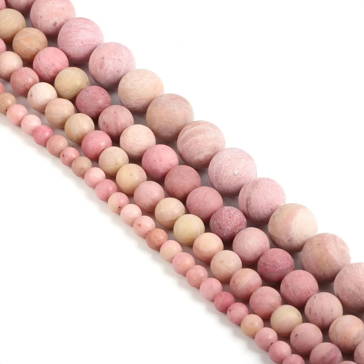 

Frosted New red stripes Round Beads 4 6 8 10 12mm New Natural Beads for Jewelry Making Diy Jewelry Accessories