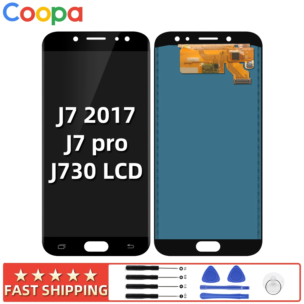 ЖК-дисплей 5 дюйма для SAMSUNG Galaxy J7 Pro 2017 J730 J730F сенсорный экран с дигитайзером в сборе