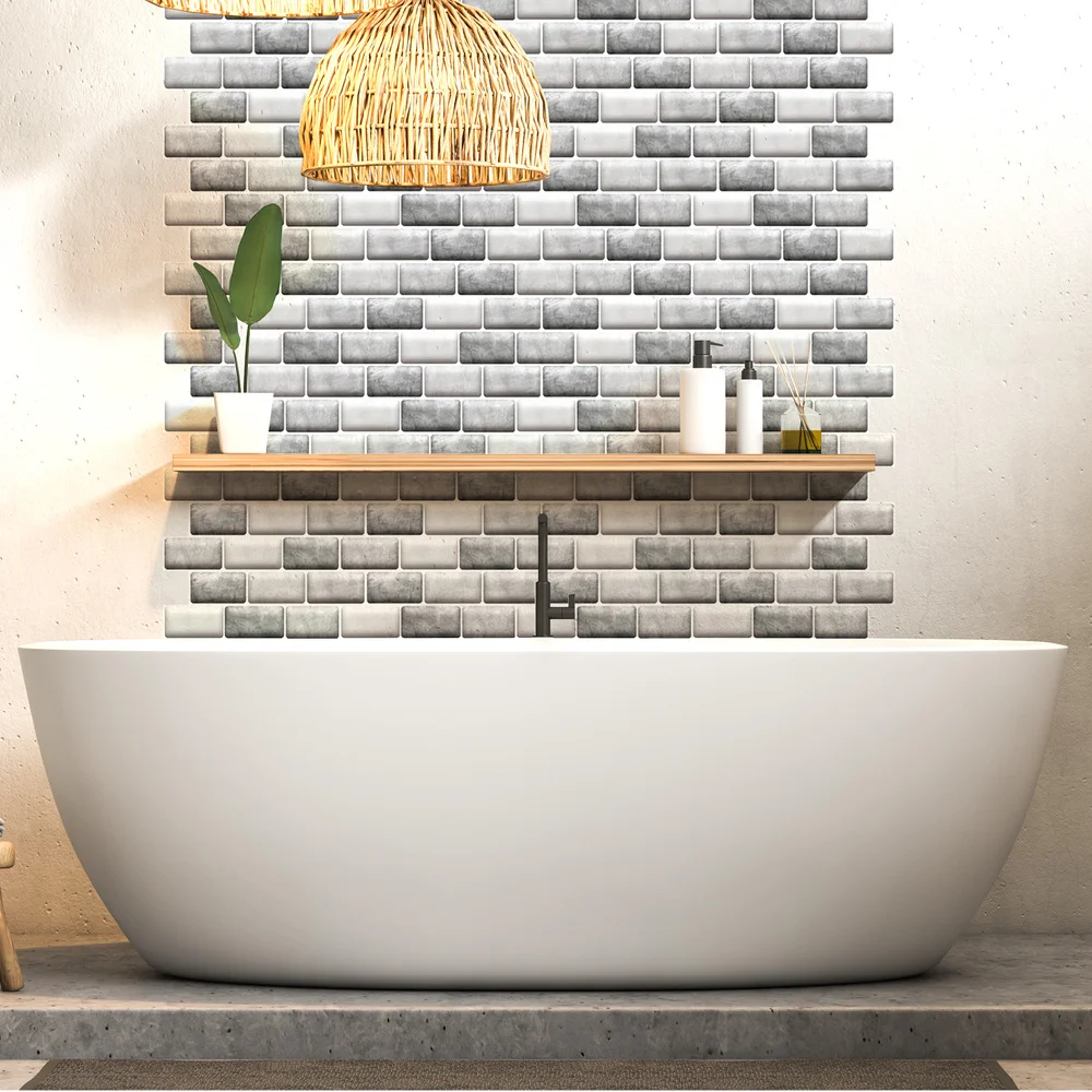 10 шт. упак. 3D наклейки на кирпичные стены самоклеящиеся водонепроницаемые панели