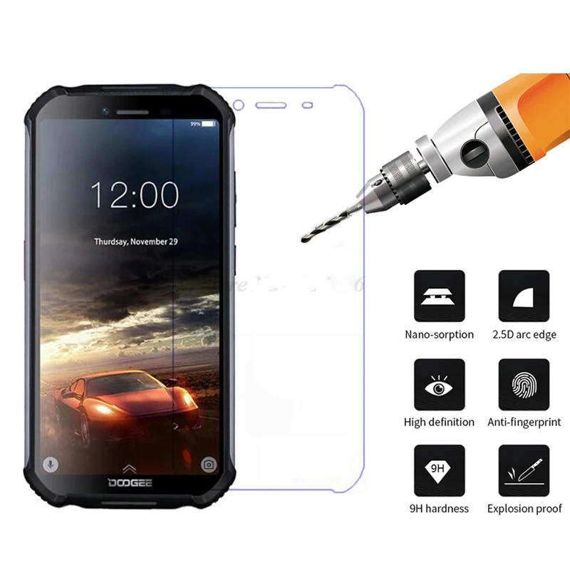 Защитное стекло для Doogee S40 Lite закаленное 2 шт. | Мобильные телефоны и аксессуары