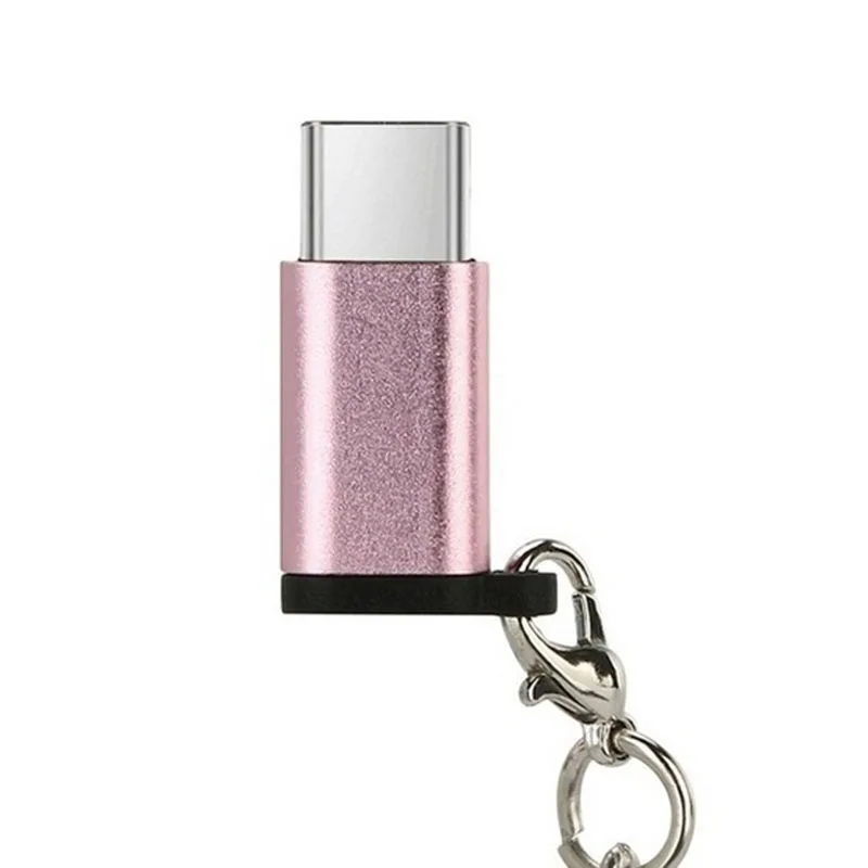 Фото Переходник USB Type-C/Micro 1 шт. с металлической оболочкой USB-C защитой от потери Переходник USB Type-C/Micro 1 шт. с металлической оболочкой USB-C защитой от потери