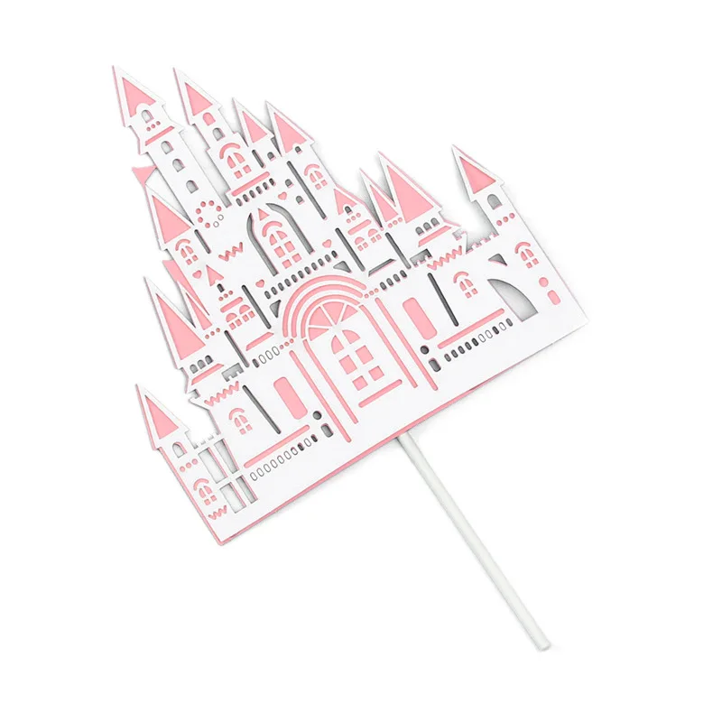 Мультяшный замок колесо обозрения воздушный шар торт на день рождения Топпер