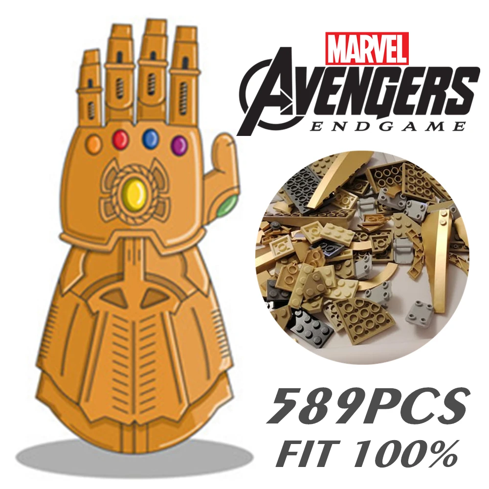 

Новое оружие MARVEL Мстители, игрушки, танос, Тор, Железный человек, ручка, джольнир, строительный блок для детей