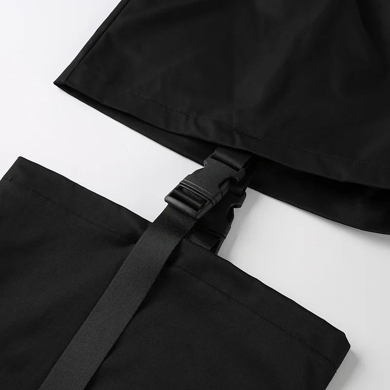 

ZOGAA Black High Waist Cargo Pants Women Pockets Patchwork Loose Streetwear Pencil Pants 2021 Fashion Hip Hop Women's Trousers