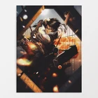 Настенная живопись Атака Титанов, HD печатный плакат Леви, модульный бой, аниме, ролевые картины, домашний декор, прикроватный фон