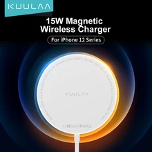 KUULAA Magnetic Wireless Charging For iPhone 13 12 Pro Max Mini 15W Fast Charger For iPhone Wireless Charger For Huawei Xiaomi