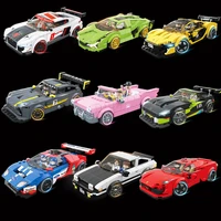 new speed champions racing sports vehicle pull back car supercar building blocks set bricks classic model toys for kids gifts