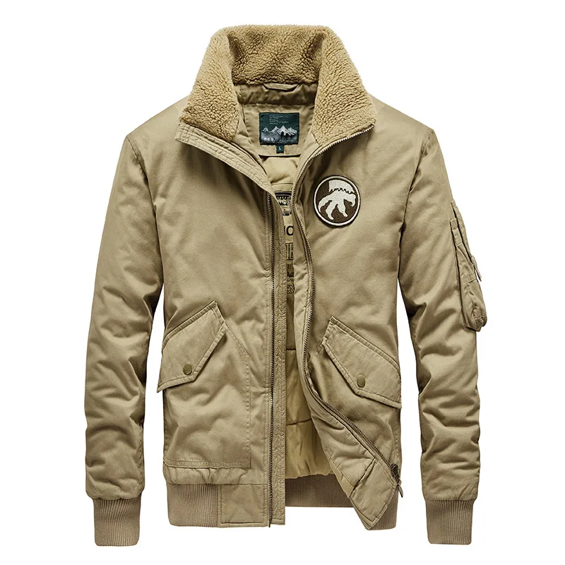 

Осенне-зимняя новая мужская утепленная куртка, повседневное пальто