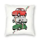 Крутой винтажный итальянский флаг квадратный чехол для диванной подушки домашний декоративный 3D двухсторонний чехол для подушки с итальянской гордостью для дивана