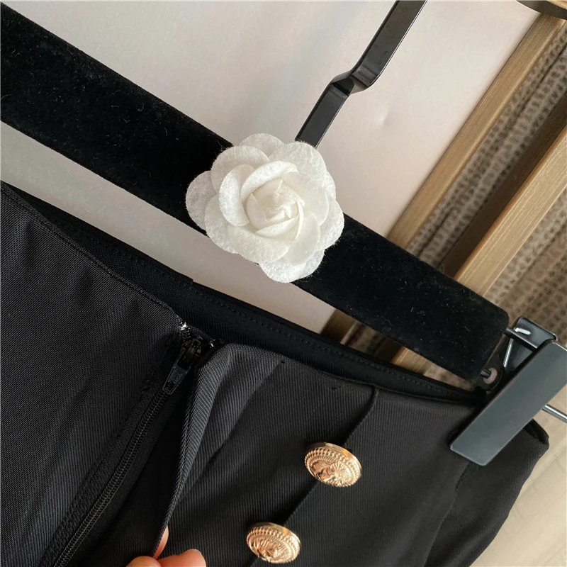 Стильные женские брюки с металлическими пуговицами льва 2020 | Женская одежда