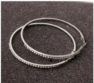 2020 модные серьги Стразы с кристаллами круглые простые большие