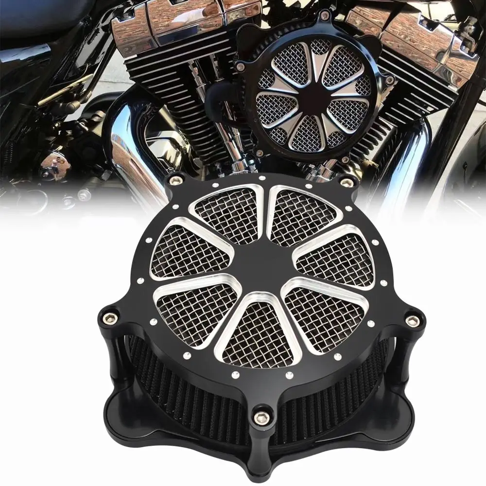 Заготовка ремесло вырезать мотоцикл воздухоочиститель Впускной фильтр черный