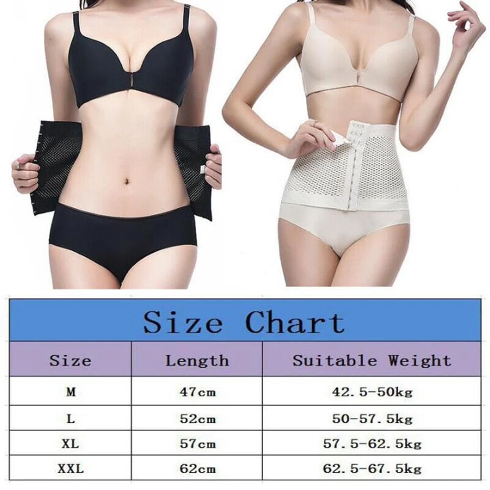 

Women Waist Cinchers Slimming Shapewear Training Body Shaper Bustier Sportwear Ultra-Thin Breathable Corset Waist Band M-XXL