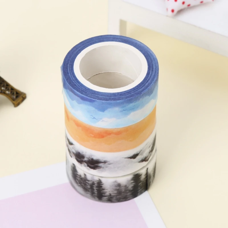 

Mountain Design 15mmx7M DIY Paper Sticky Adhesive Sticker Decorative Washi Tape 203B