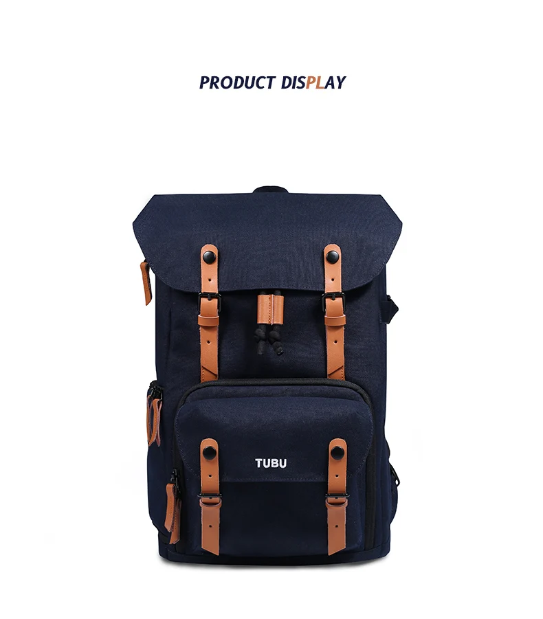 Leather retro micro single Camera bag shoulder large capacity digital SLR bag TUBU 6033 casual portable backpack