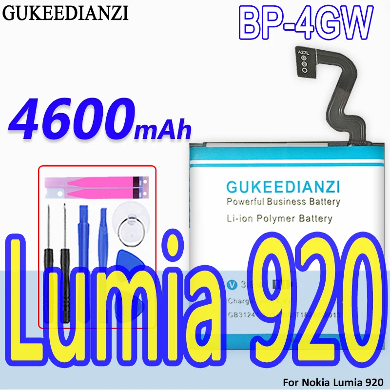 Аккумулятор GUKEEDIANZI BP 4GW 4600 мАч для Nokia Lumia 920 мобильный телефон сменный