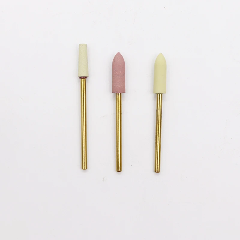 3 Set/lot Dental Polishing Kits High Gloss Zirconia Polishing Bur Grinding Head