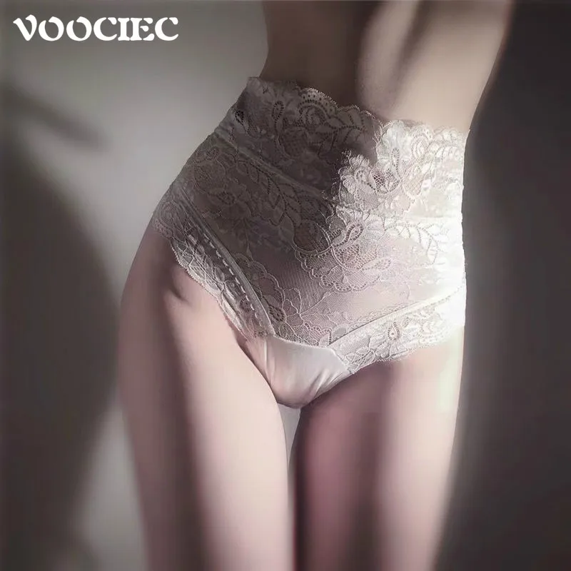 

VOOCIEC Woman Sexy Panties Gothic Girly Sexy Panties High-waisted Corset Lace Bow Sexy Panties Somen