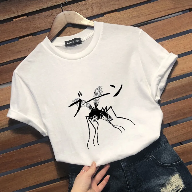 Аниме Tomie Junji Ito тройник женский ужас манга короткий рукав o-образным вырезом Топы аниме Гуро Япония Jap o-образным вырезом Футболка Homme