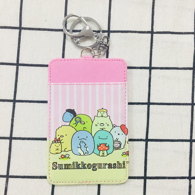 see chart IVYYE 1 шт. Sumikko gurashi аниме плюшевый держатель для карт PU мультфильм Кредитные ID Сумки монета автобус карты кошелек малыш девочки подарки - Цвет: see chart