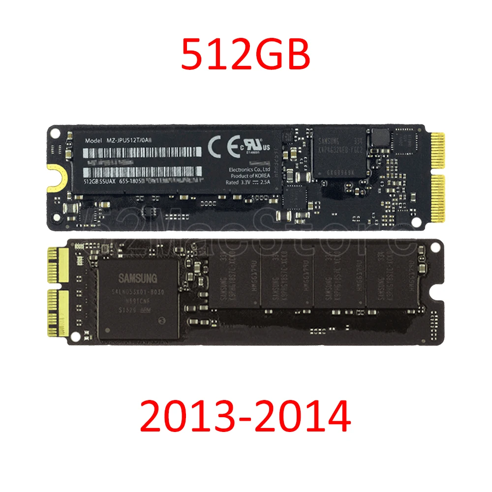 Оригинальный твердотельный накопитель SSD 128/256/512 ГБ ТБ для Apple MacBook Pro Retina/Air A1398 A1502