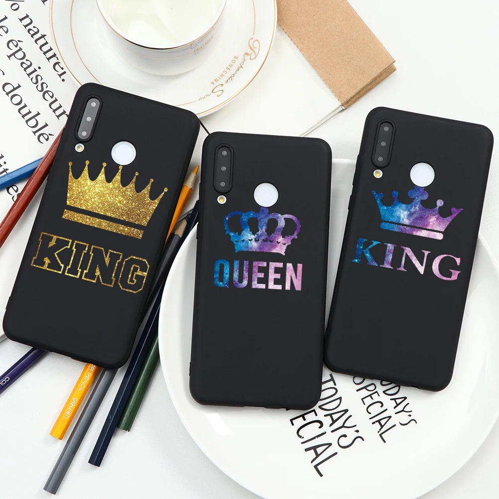 Матовый чехол King Queen для Huawei P40 P20 P30 Mate 20 30 10 Pro P Smart 2019 P8 P9 P10 Lite E 2017 телефона из