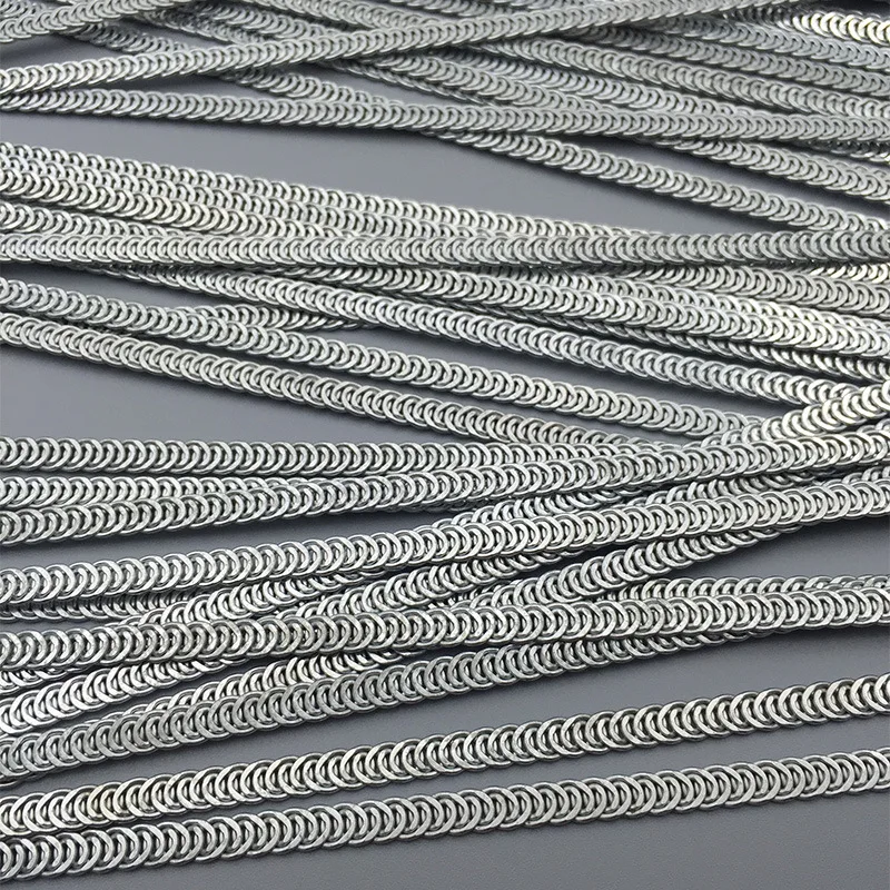 100 шт./лот 5 мм ширина см оцинкованной стальной проволоки спираль обвалки