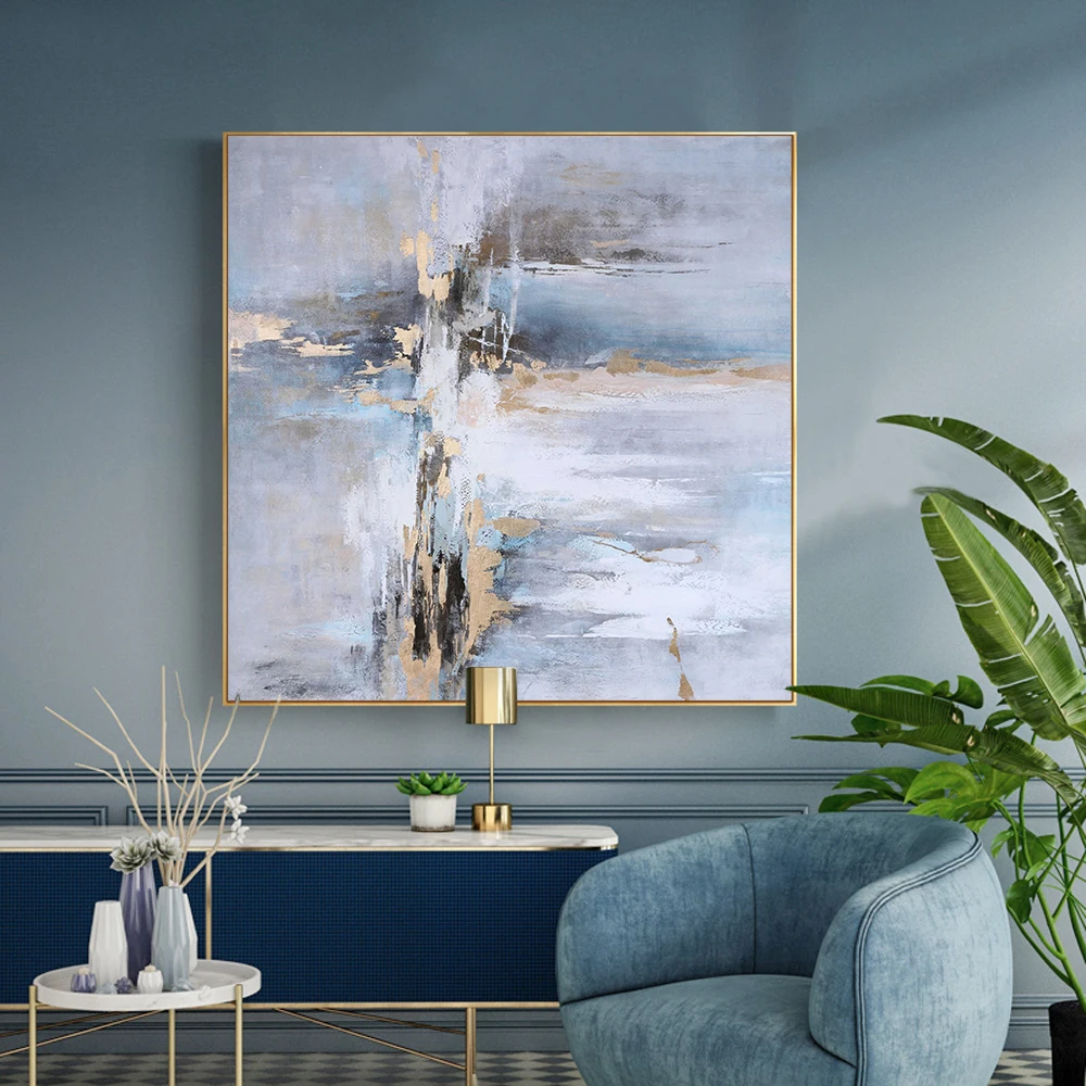 

Modern Abstract Landscape Hand Painted Oil Painting Canvas Wall Art Picture Nordic Oil Painting For Home Wall Decoration