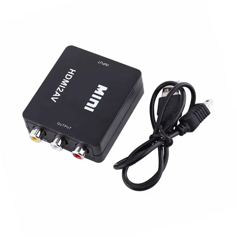 Переходник с HDMI на VGA RCA AV HD 1080P видео композитный преобразователь аудио кабелем