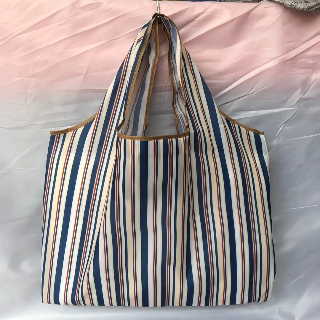 

BIG Eco-Friendly Folding Shopping Bag Reusable Portable Shoulder Handbag for Travel Grocery Fashion Pocket Tote Bags Canvas Bags