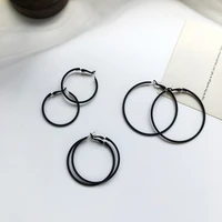 1 pair cold series geometric shape elegant street snap stud earrings for women beautiful daily wear earrings for women