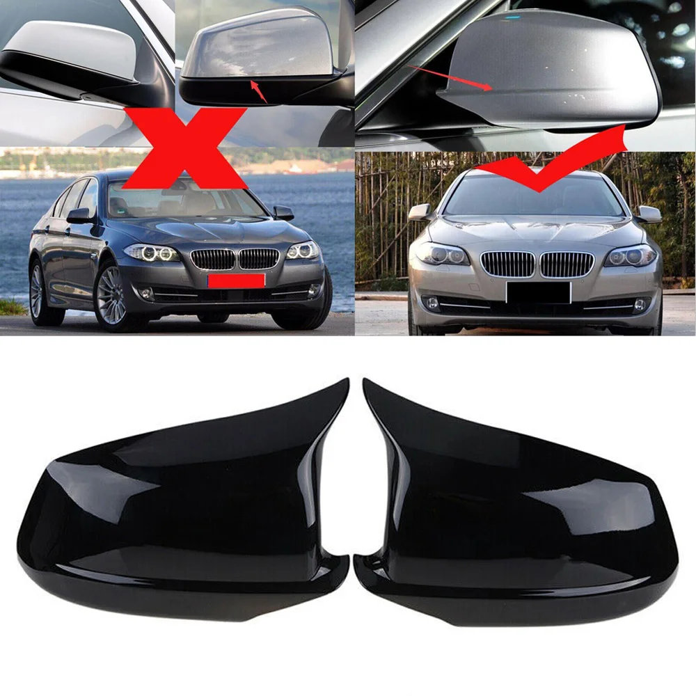 Для BMW F10 F11 F18 Pre LCI 11 2013 Автомобильная зеркальная крышка невыцветающая пластиковая
