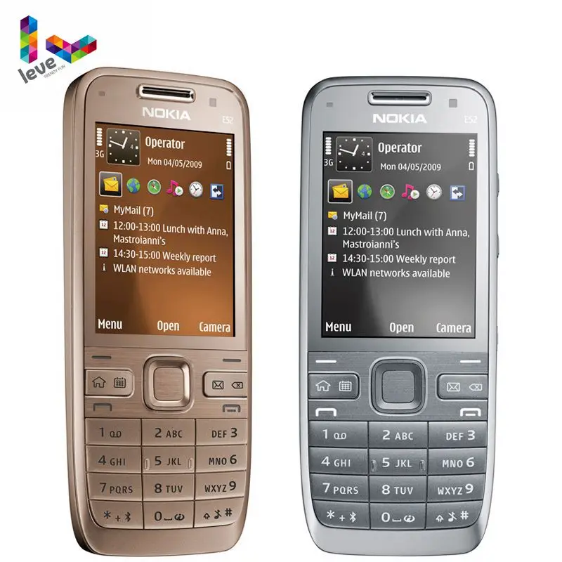

Разблокированный Восстановленный Мобильный телефон Nokia E52 GSM WIFI Bluetooth GPS МП Поддержка русской и арабской клавиатуры