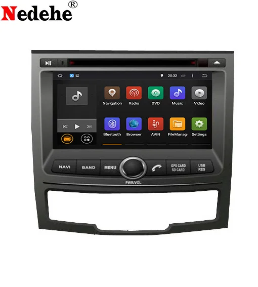 Nedehe Android 7 1 автомобильный DVD gps навигатор для SSANGYONG KORANDO 2011 2012 2013 радиоприемник